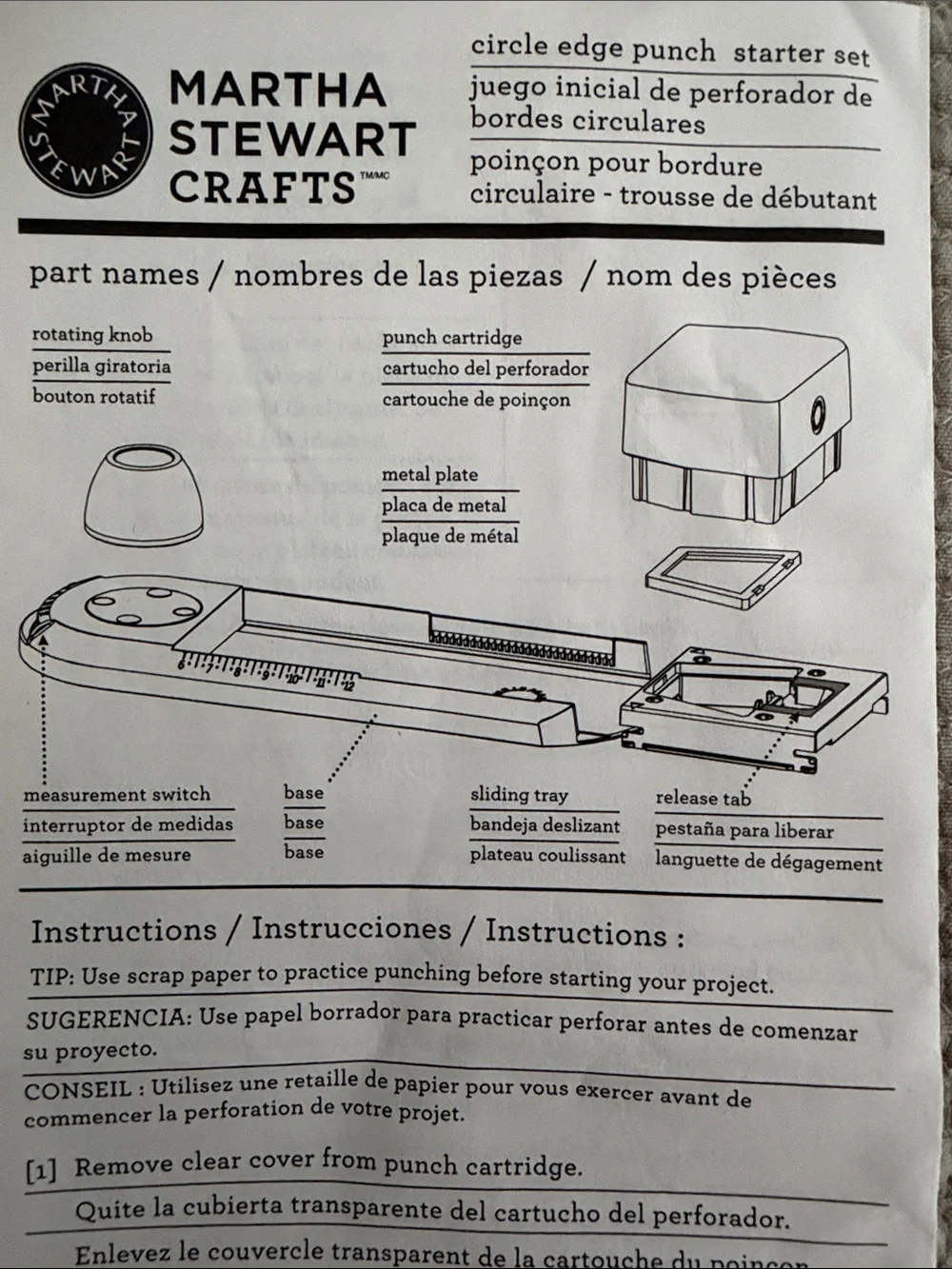 Martha Stewart Circle Edge Punch for a scrapbooking/card making/doily maker